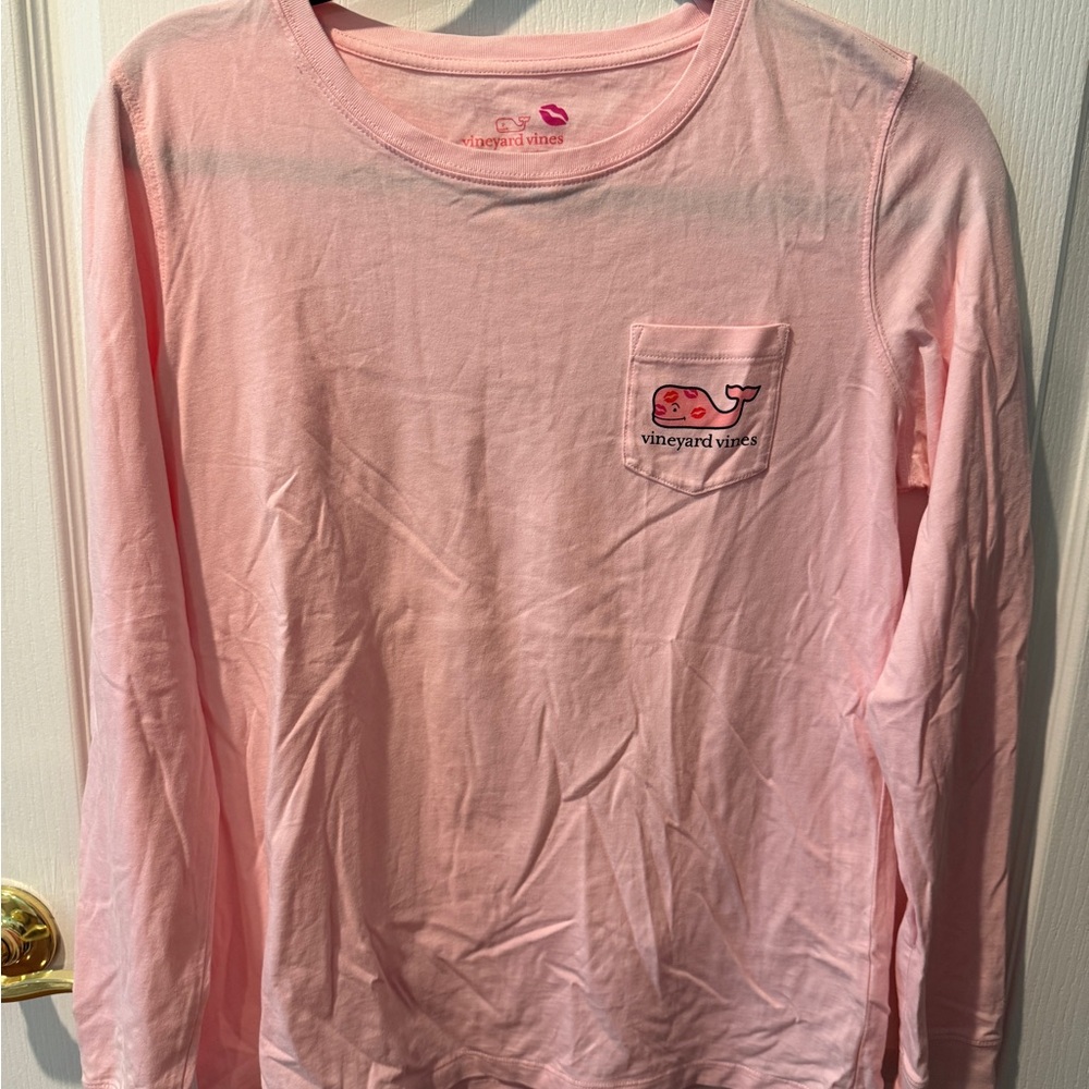 Vineyard Vines Pink Long Sleeve Tee Casual Comfort